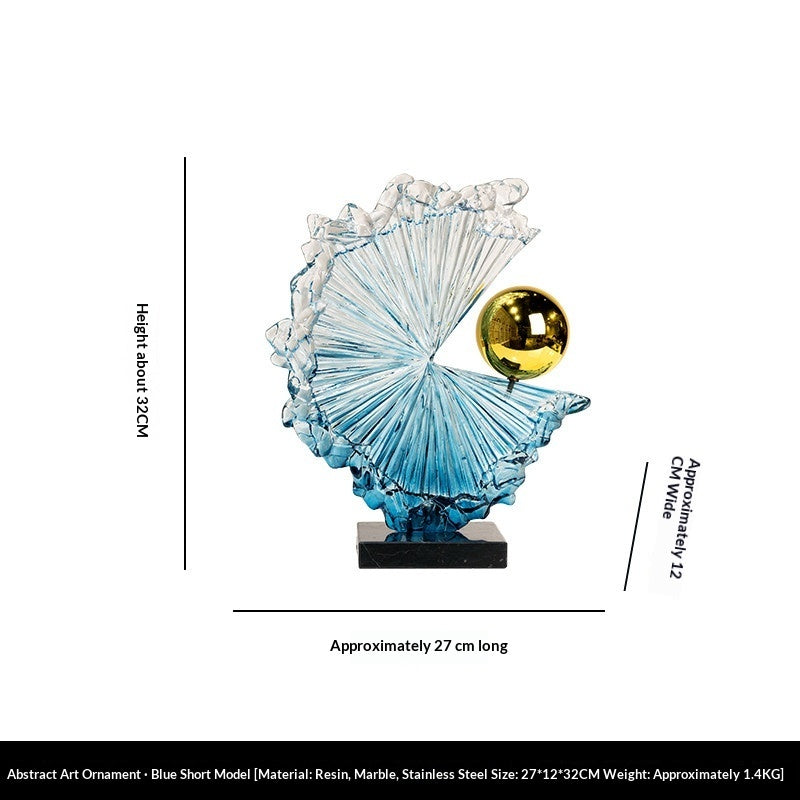 Sculptural fan-inspired glass decor by Vendolix