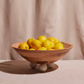 Meso Goods Sculptural Large Bowl — Arjun Wood & White Marble