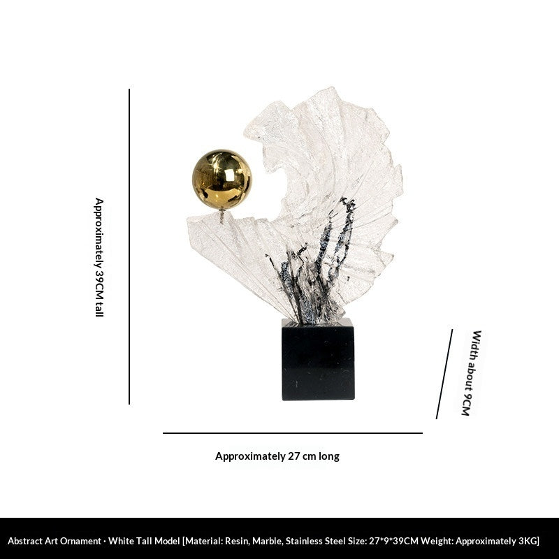 Fan-shaped glass decorative sculpture by Vendolix