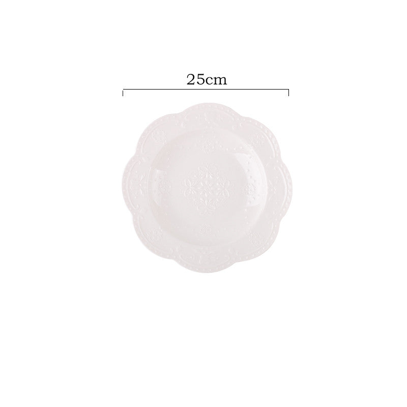 Embossed Ceramic Cake Plate — product image 6