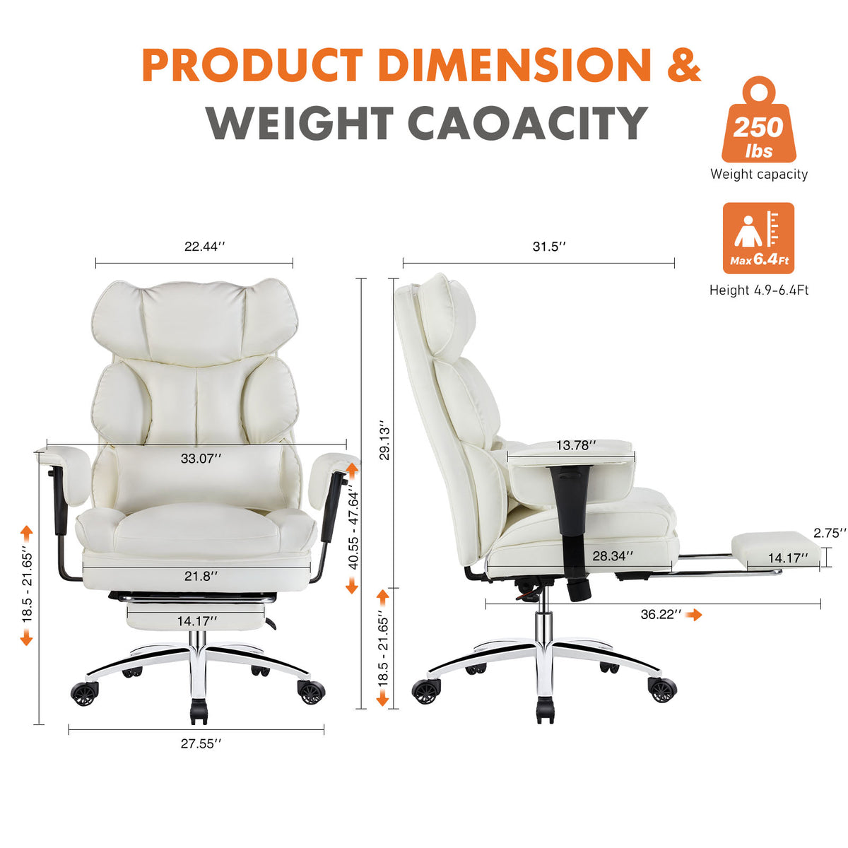 Modern Home Office Desk and Chair Set — product image 4