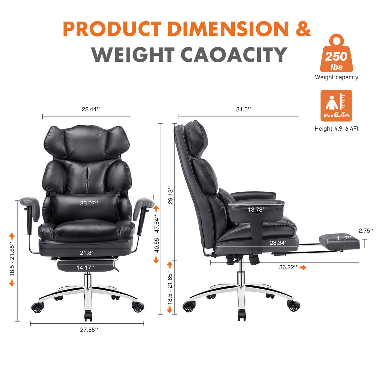 Modern Home Office Desk and Chair Set — product image 8