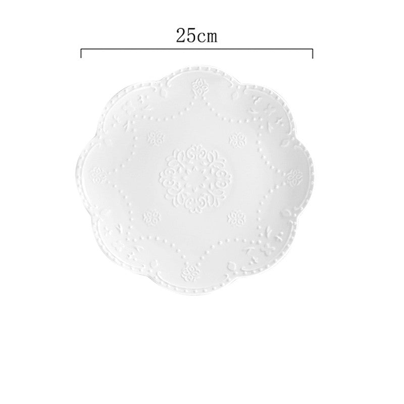 Embossed Ceramic Cake Plate — product image 7