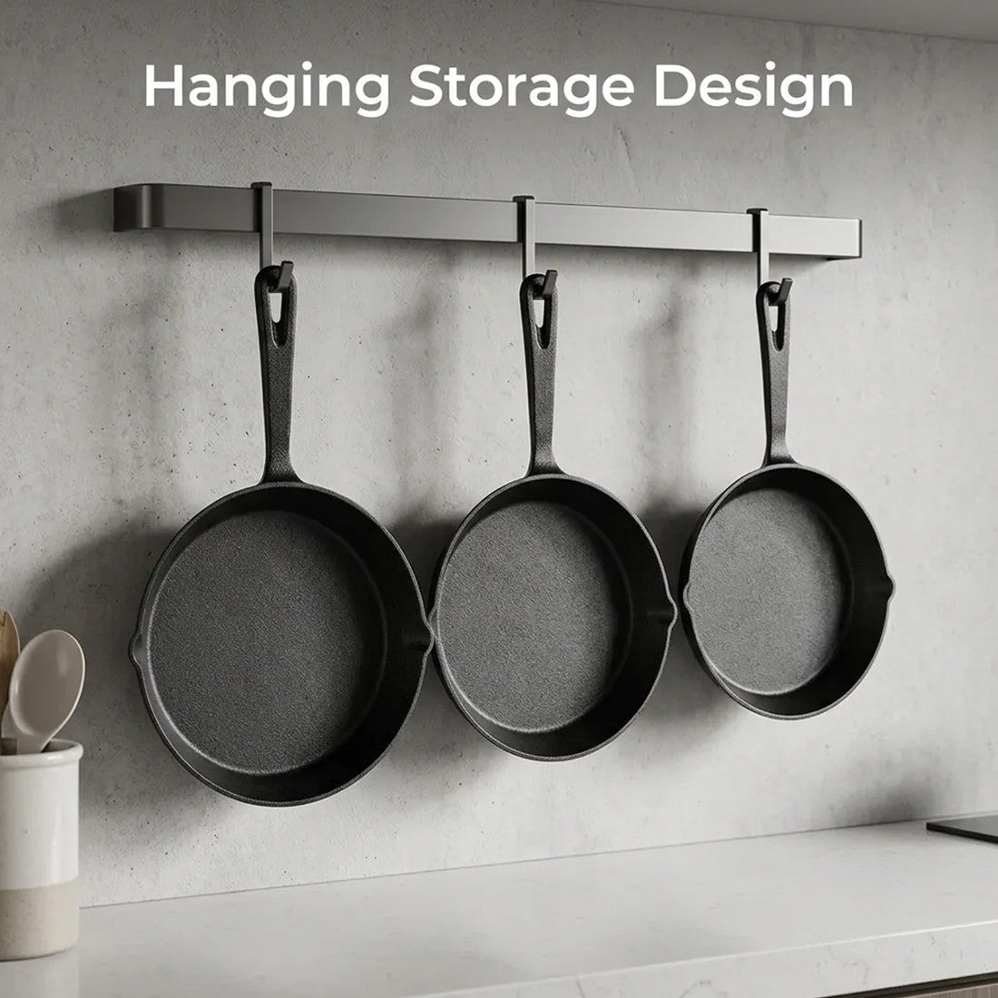 Pre-Seasoned Cast Iron Skillet Set — 3 Piece