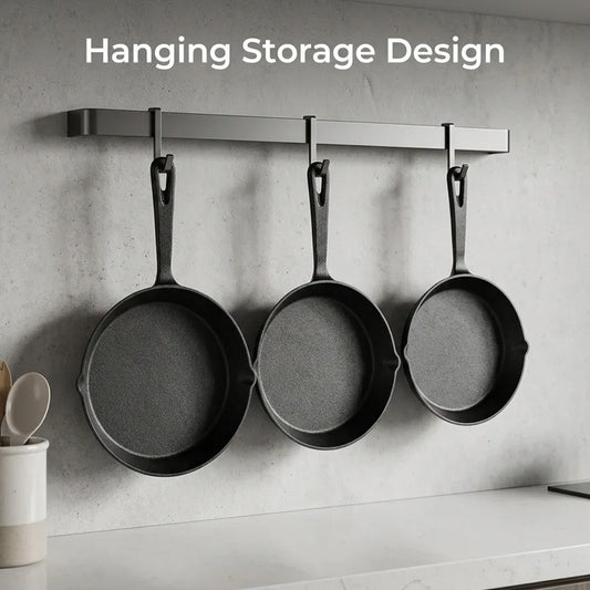 Pre-Seasoned Cast Iron Skillet Set — 3 Piece